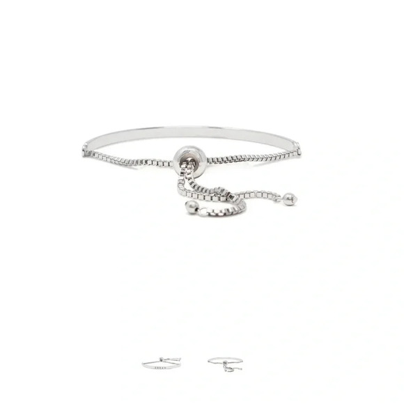 Dream inspirational adjustable bangle Dream  silver bracelet stainless steel - Picture 2 of 6